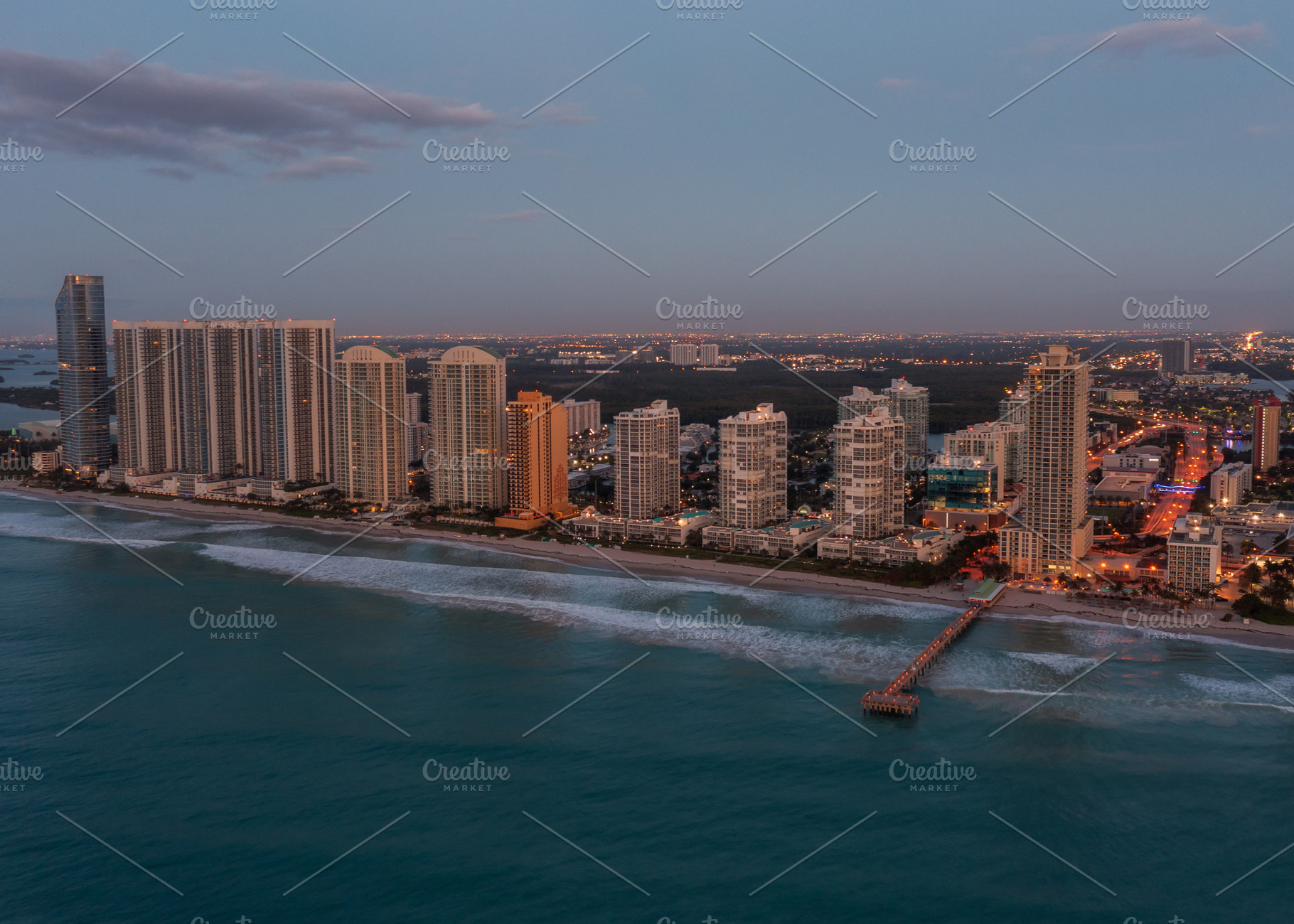 Aerial view of Sunny Isles Beach, an Architecture Photo by Andriy Photography