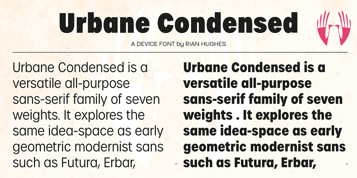 Urbane Condensed, a Sans Serif Font by Device (Photo 6 of 7)