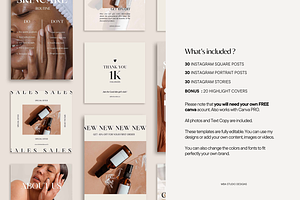 Beauty Templates Social Media Bundle