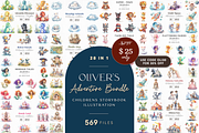 Olivers Adventure Bundle, a Seasonal Illustration by artsy-fartsy (Thumbnail 1 of 7)