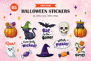 Halloween Stickers Vector, an Object Graphic by Iryna Denysova (Thumbnail 2 of 6)