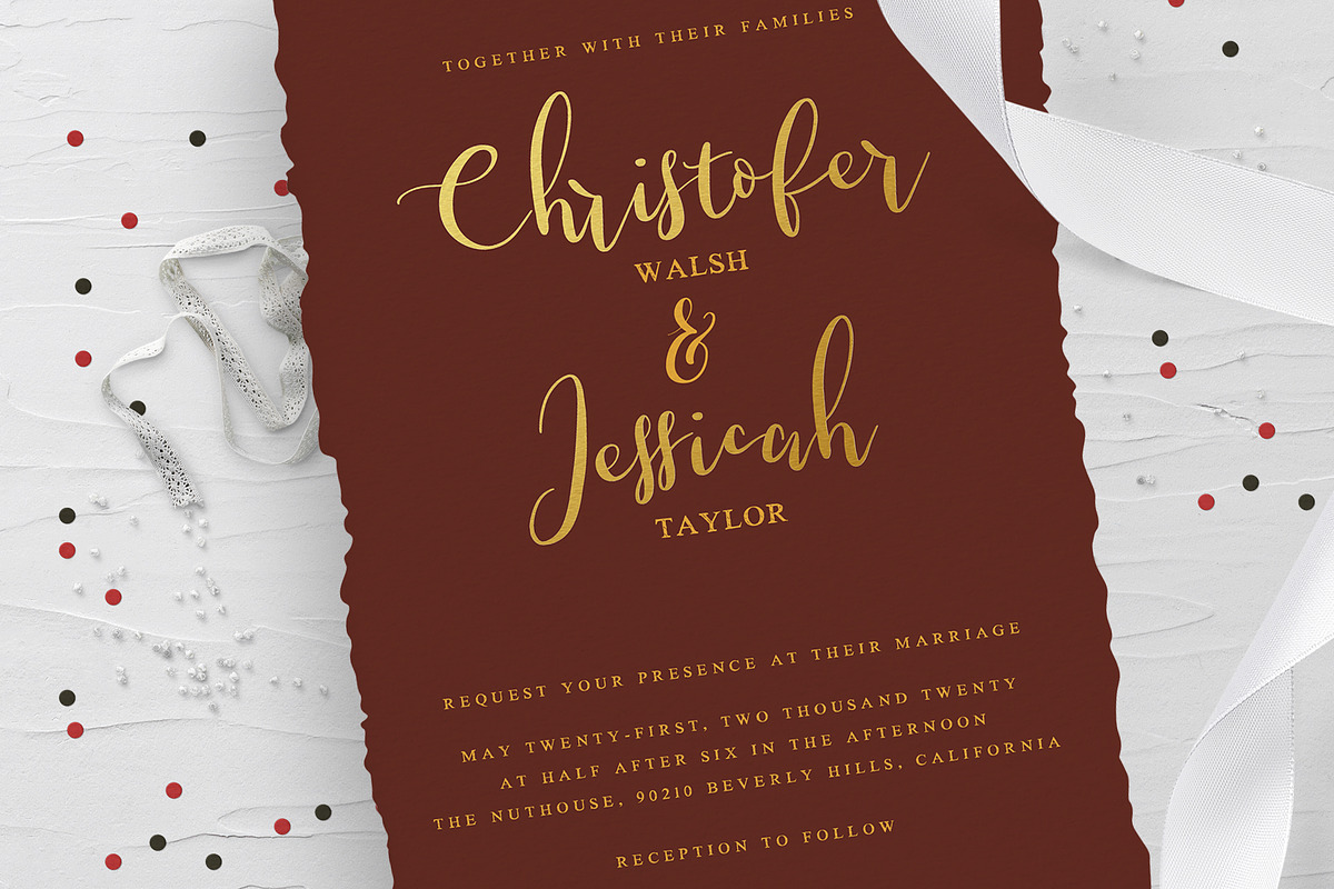 The Knot | A wedding font duo+Bonus preview 5