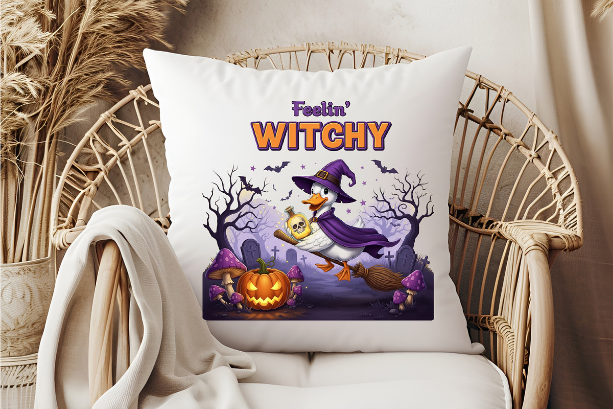 Halloween Witch Goose Feelin' Witchy, an Illustration by DreamCafeArt (Photo 1 of 7)