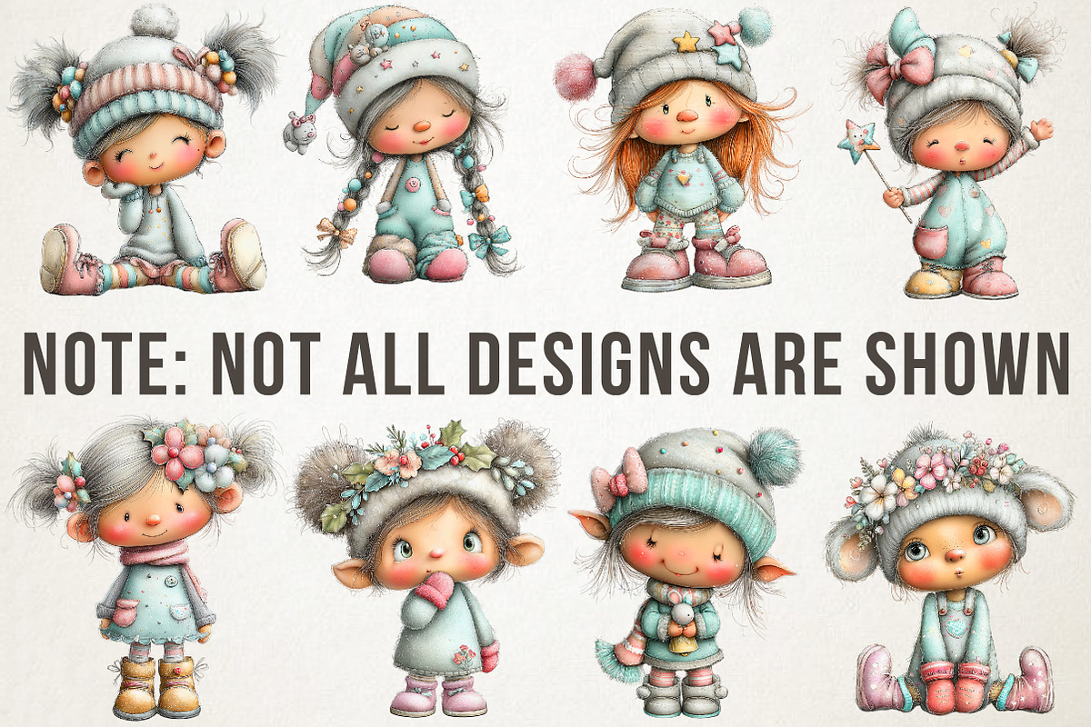 Christmas Elf Girl Clipart, an Illustration by RobertsArt (Photo 4 of 7)