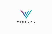 Virtual Letter V Logo Design, a Branding & Logo Template by yopie (Thumbnail 2 of 4)