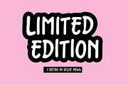 LIMITED EDITION FONT, a Blackletter Font by Roni Studio (Thumbnail 1 of 4)
