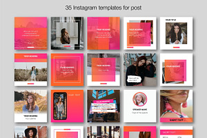 Pink CANVA Instagram Template N23