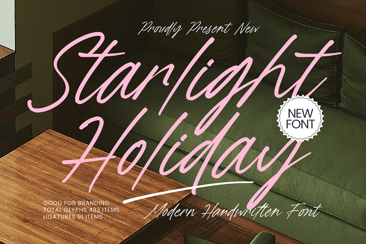Starlight Holiday Handwritten Font, a Script Font by Letterena Studios Script (Photo 1 of 20)