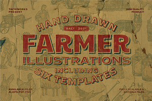 Hand Drawn Farmer Illustrations
