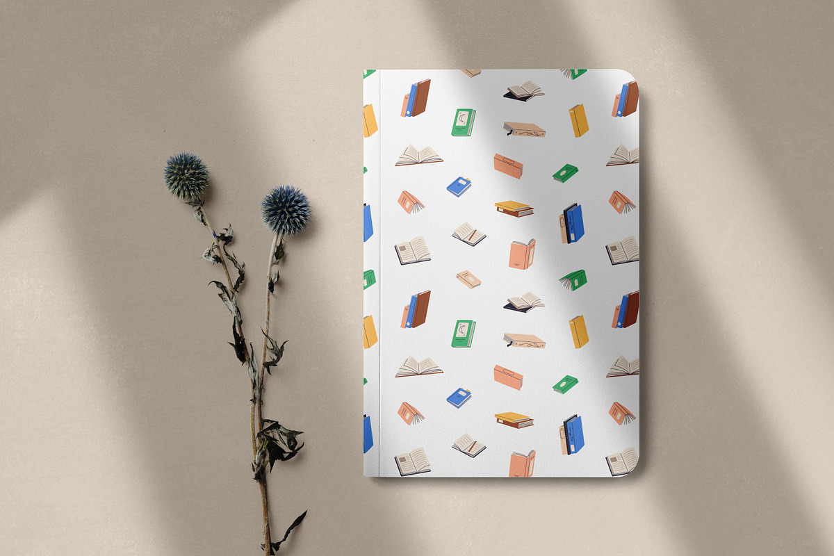Paper books seamless patterns set, a Pattern Graphic by Good Studio (Photo 8 of 9)