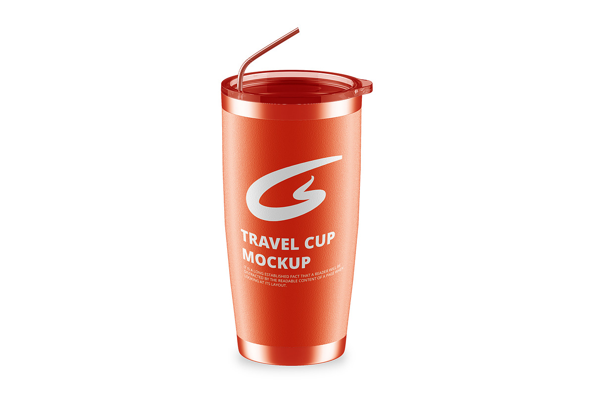 Stainless Travel Cup Mockup, a Cups & Container Mockup by GraphicsPixel (Photo 3 of 3)
