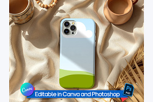 print-on-demand phone case mockup, an iPhone Mockup by Rami's Mockups