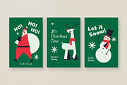 Holiday Retro Christmas Card, a Card Template by Guuver (Thumbnail 2 of 3)