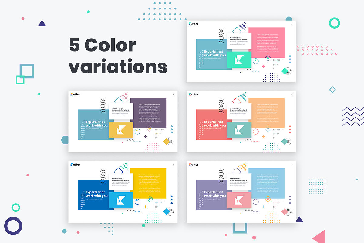 After Geometric Powerpoint Template, a Presentation Template by Reshapely (Photo 2 of 11)