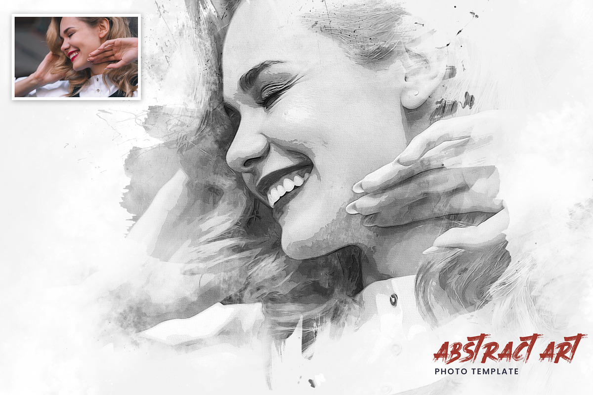 Abstract Art Photo Template, a Graphic by U_Design (Photo 7 of 9)