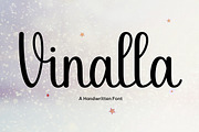 Vinalla - Handwritten script font, a Script Font by Fontcastle (Thumbnail 1 of 7)