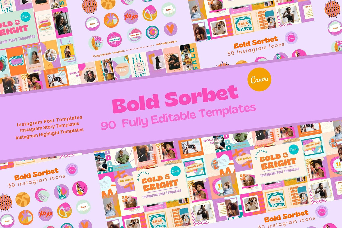 Bold Instagram Bundle Templates, a Social Media Template by ...
