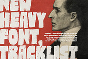 Tracklist - Rough Bold Font, a Sans Serif Font by Sarid Ezra (Thumbnail 1 of 11)