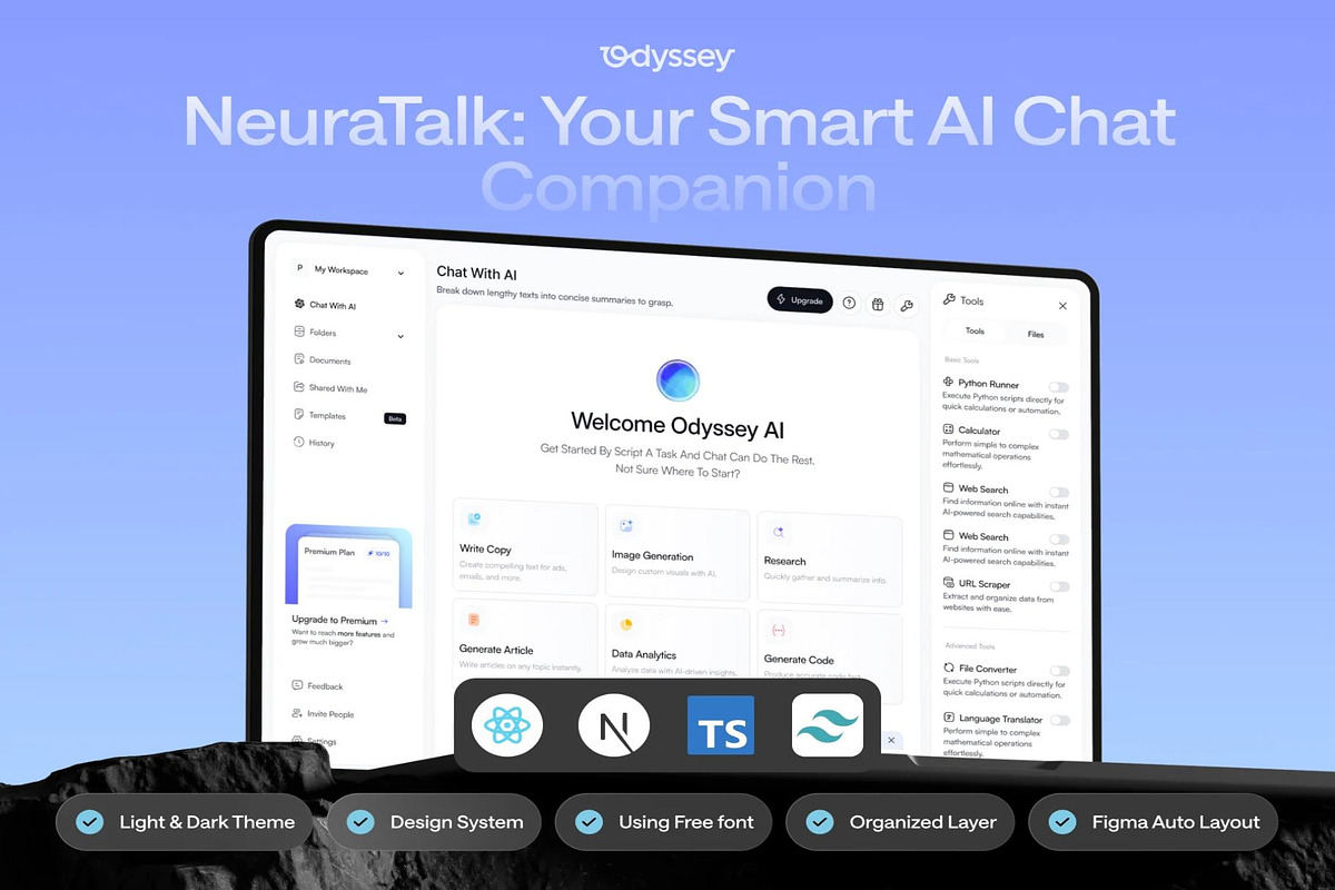 Coded AI Chat Companion, a React Template by Creative Perspective (Photo 1 of 6)