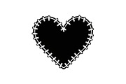 Stitched Heart Silhouette Vector Bun, an Illustration by Designs_River (Thumbnail 34 of 41)