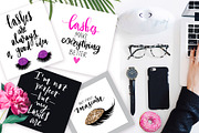 Lashes quotes for fashion girls., a Decorative Illustration by Yana Lesiuk (Thumbnail 3 of 9)