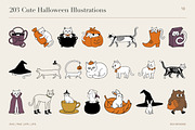 203 Cute Halloween Illustrations, a Seasonal Illustration by designvectx (Thumbnail 11 of 11)