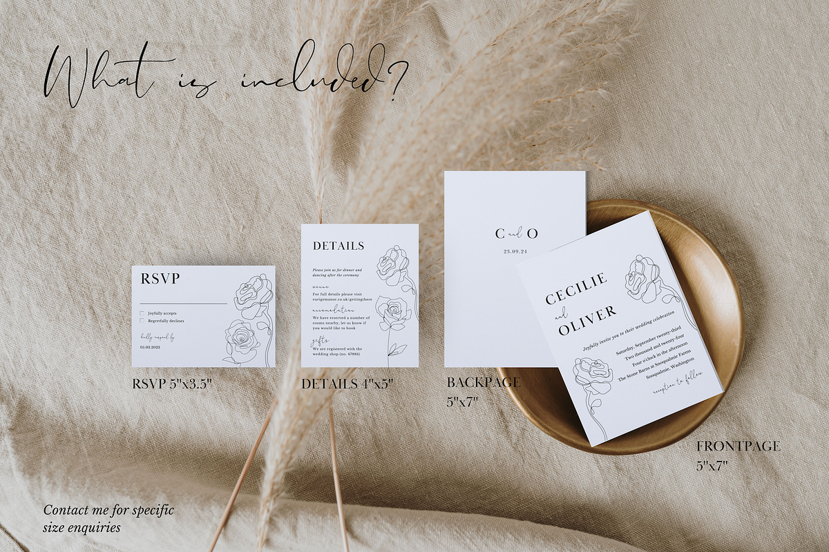 Editable Wedding Invitation, an Invitation Template by ForeverPrint (Photo 6 of 9)