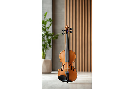 Elegant violin in modern interior, an Arts & Entertainment Photo by Lermont51