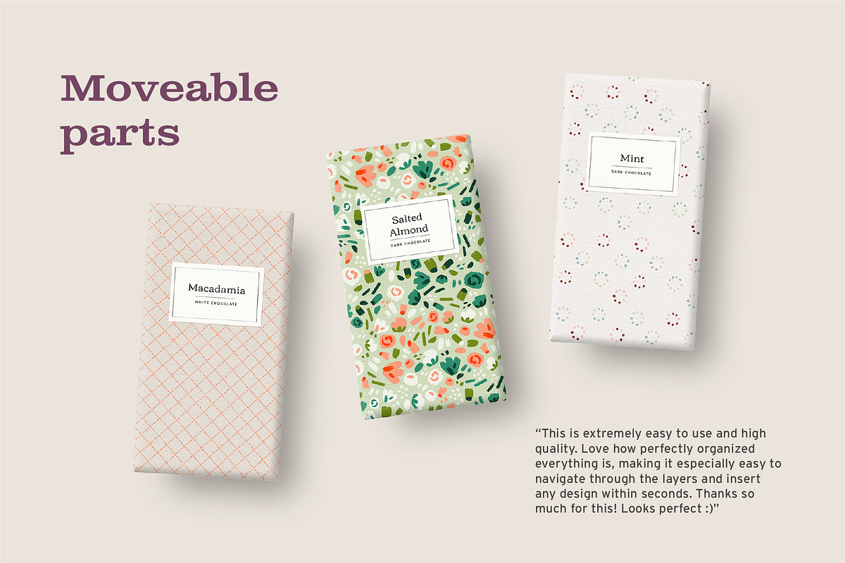Chocolate Bars Mockup, a Packaging Mockup by Field Office (Photo 2 of 8)