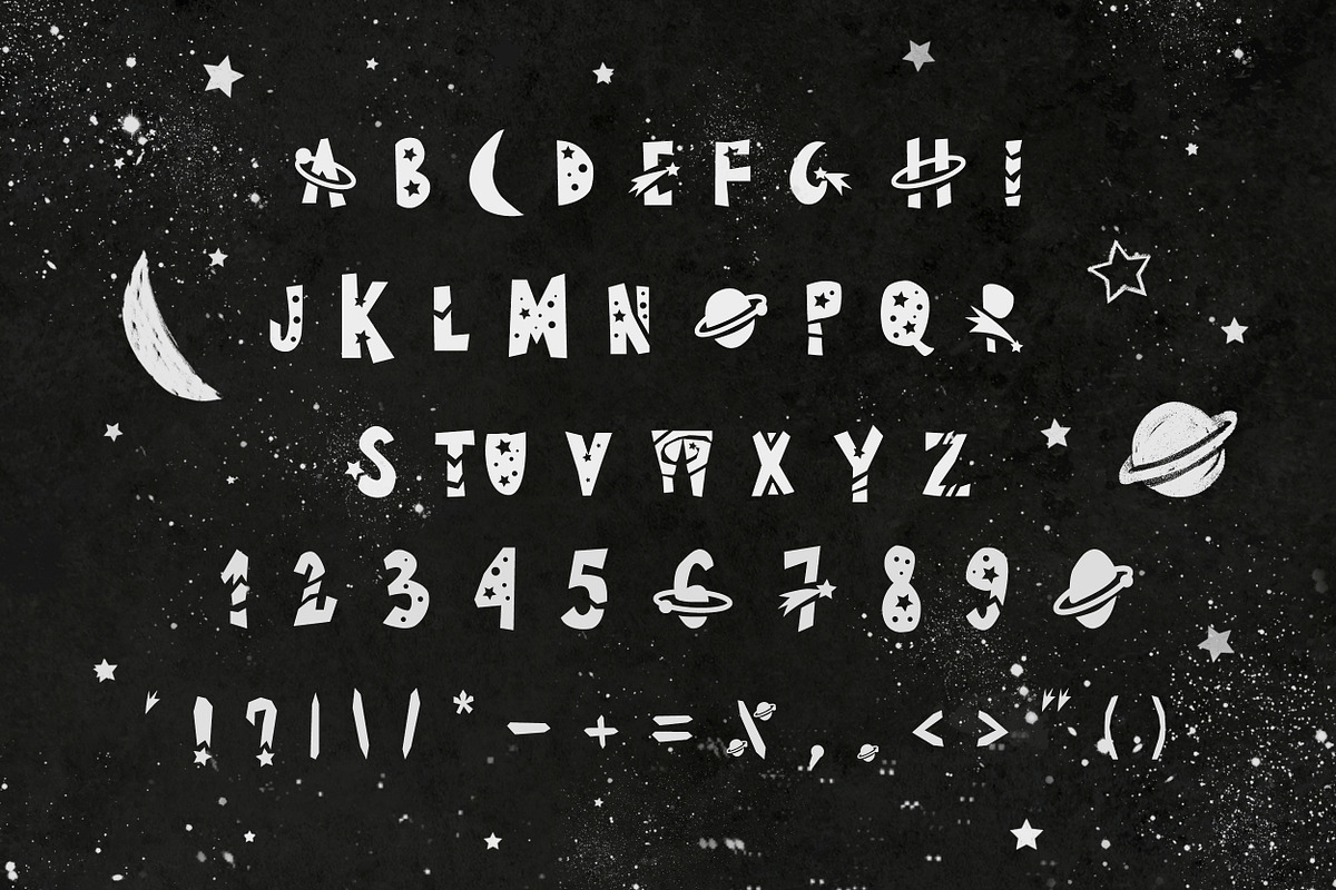 Spacef Font + Bonus: Font & Patterns preview 6