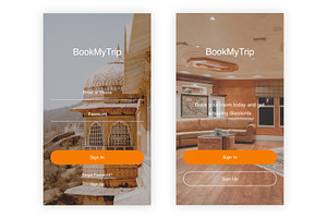 BookMyTrip - Hotel Booking Psd App