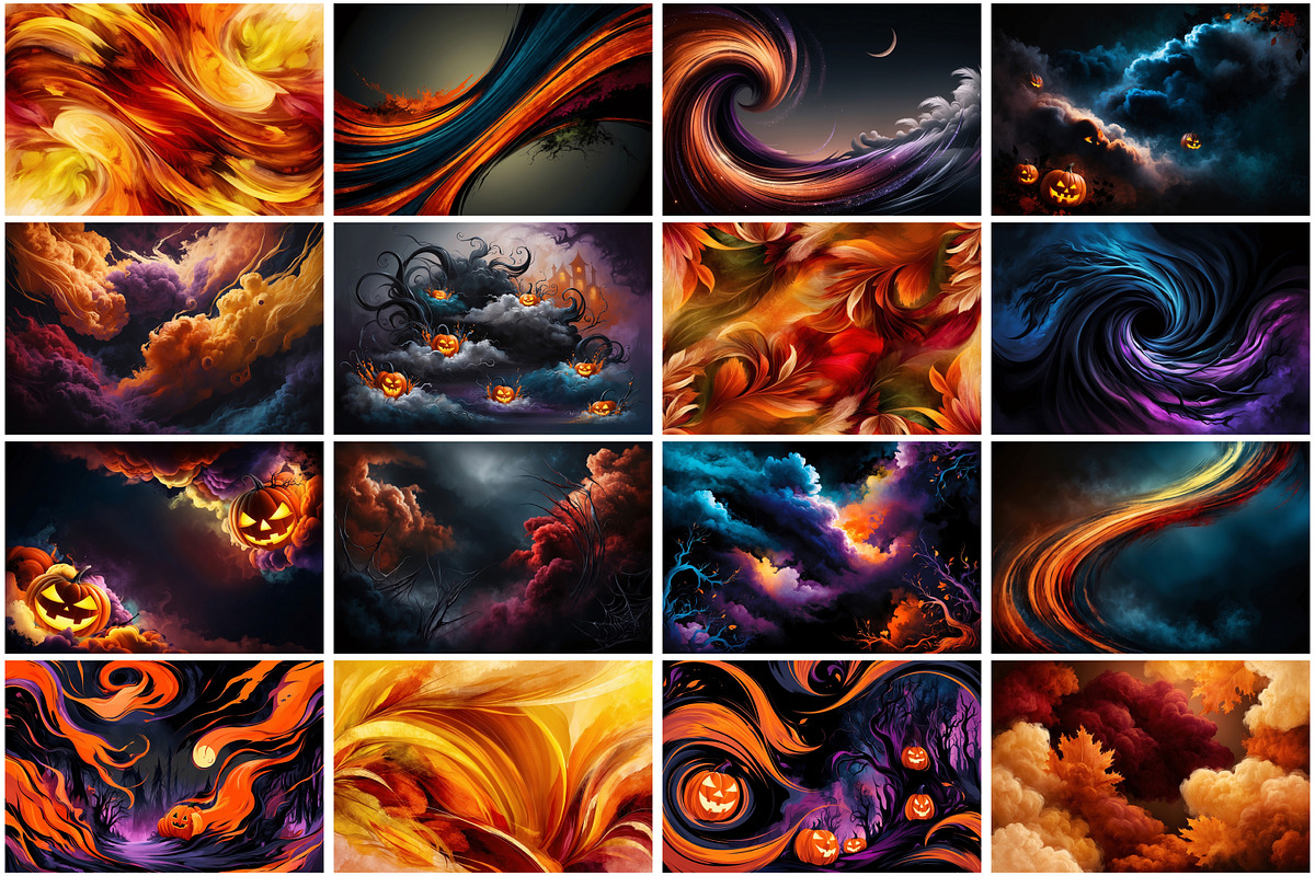 Halloween Digital Paper, a Texture Graphic by Forhadx5 (Photo 3 of 14)