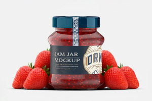Jam Jar Mockup, a Product Mockup by OneVectorStock