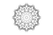 Black and White Mandala Patterns Set, a Decorative Illustration by NJ Himel (Thumbnail 32 of 101)