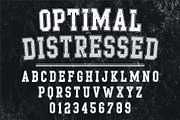 Optimal Distressed, a Font by Limited.studio (Thumbnail 1 of 7)