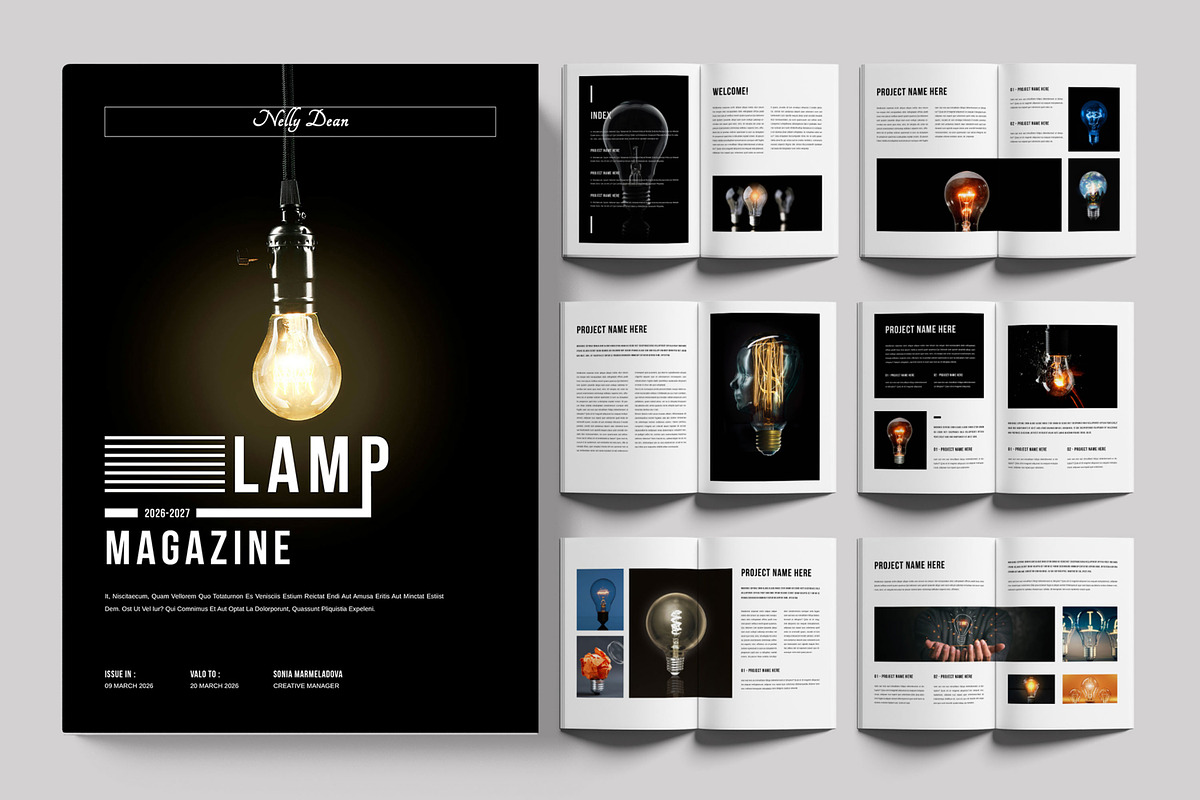 Lamp Magazine Template, a Magazine Template by ContestDesign (Photo 1 of 3)