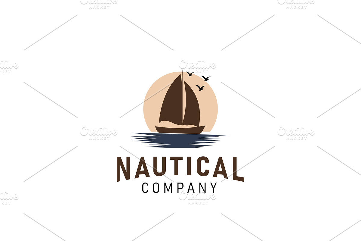 Nautical Sailor Boat Logo