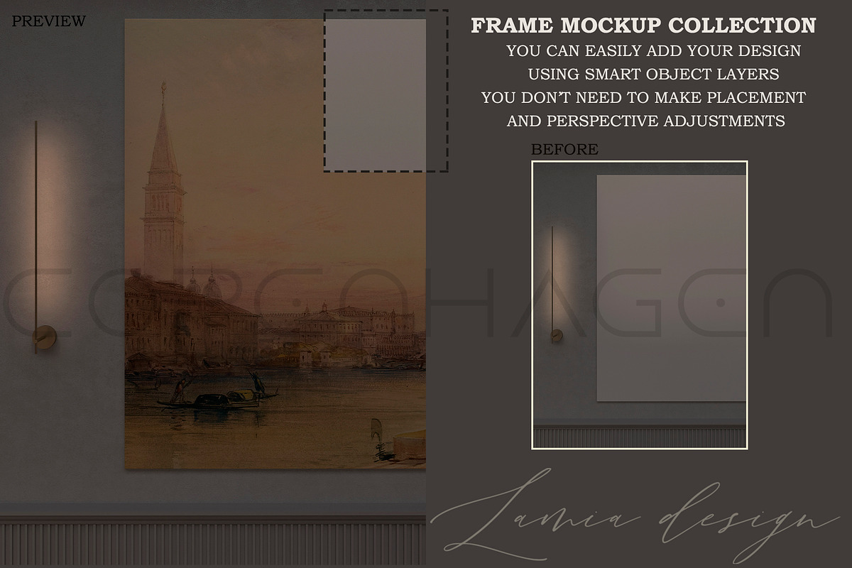 Copenhagen Frame Mockup Interior, a Household Mockup by LAMIA DESIGN (Photo 9 of 17)
