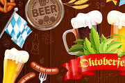 Oktoberfest Beer Festival Party Post, a Food Illustration by TAlex (Thumbnail 5 of 6)