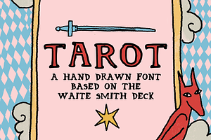 Tarot Hand-lettered Font, a Handwritten Font by Theo Quest Art & Design