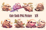 Cute animal collection 400 PNG, an Animal Illustration by DesignFolioHub (Thumbnail 17 of 34)