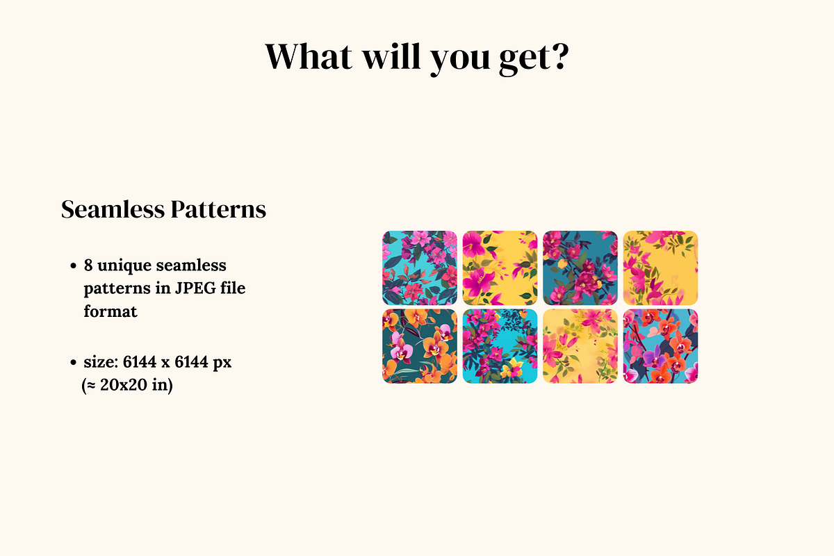 Pink Blooming Floral Patterns, a Pattern Graphic by Ninterints (Photo 2 of 20)