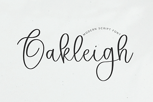 Oakleigh Modern Script Font