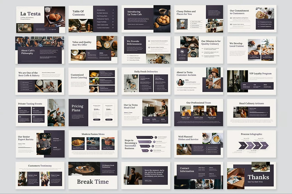 Coffee & Bakery Powerpoint Templates, a Presentation Template by Fit-tee (Photo 9 of 10)