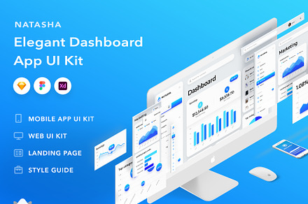 Natasha - Dashboard UI Kit, an UI Kit Template by Royalz Store
