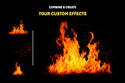 300+ Fire and Flame Overlay Effects, an Object Graphic by Mikel Blazgad (Thumbnail 6 of 11)