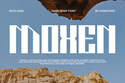 Moxen - Modern Sans Serif Font, a Sans Serif Font by overlaytemplates (Thumbnail 1 of 5)