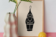 Christmas Ornaments Linocut Bundle, an Illustration by ClayStudio (Thumbnail 3 of 8)