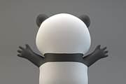 Cartoon Panda, an Animal 3D Model by XYZ Space (Thumbnail 5 of 6)
