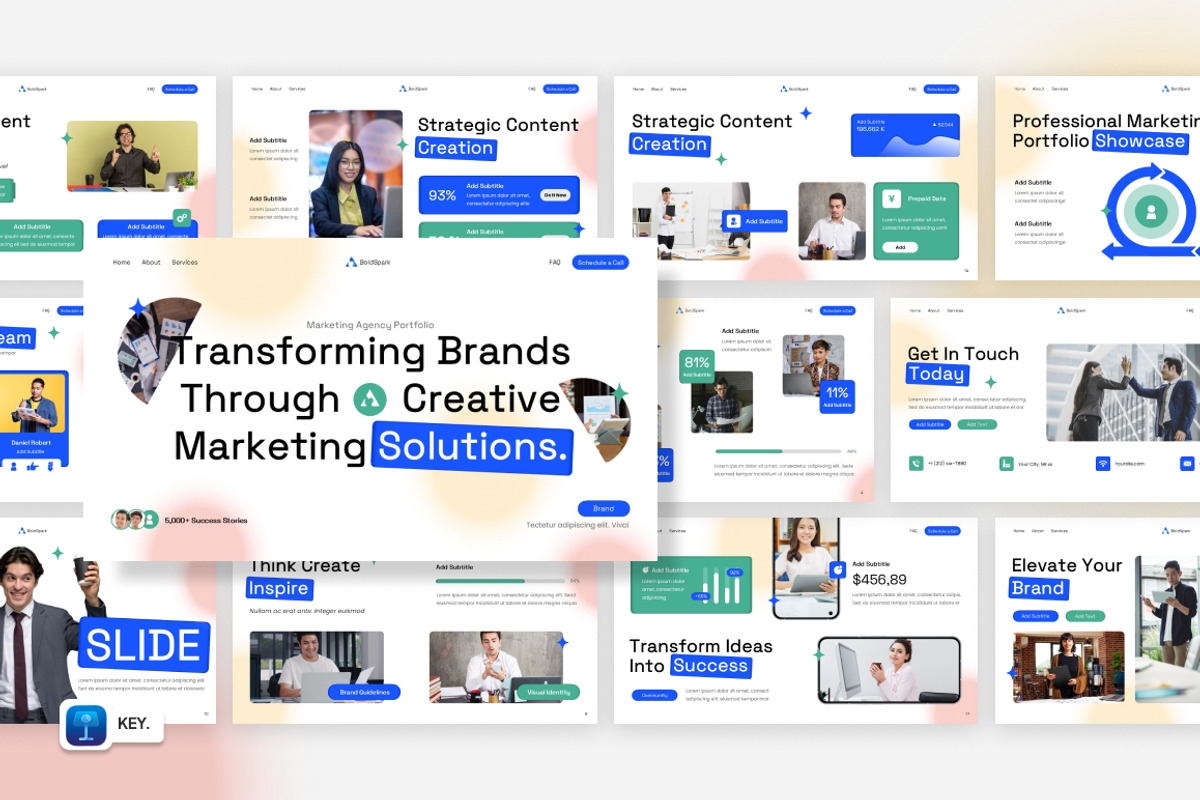 Marketing Agency Portfolio Keynote, a Presentation Template by Loin Studio (Photo 1 of 4)